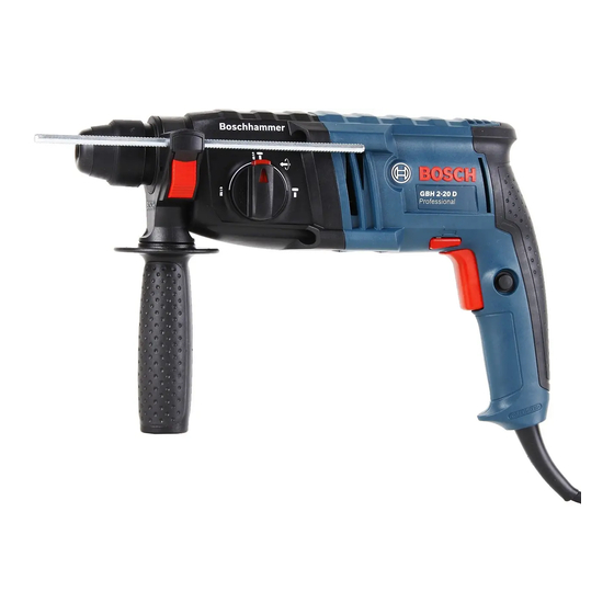 Bosch GBH 2-20 D Professional Originalbetriebsanleitung
