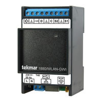 Tekmar 1880/WLAN-GWI Montage- Und Bedienungsanleitung
