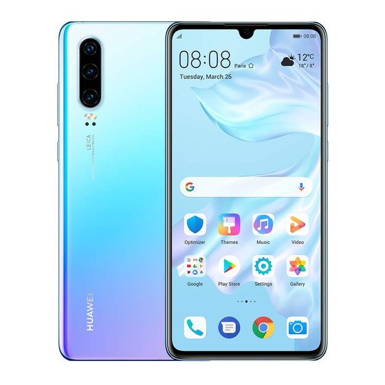 Huawei P30 Schnellstartanleitung