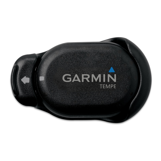 Garmin tempe Gebrauchsanweisung