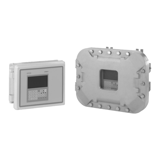Siemens SITRANS F FUG1010 IP65 NEMA 4X Benutzerhandbuch