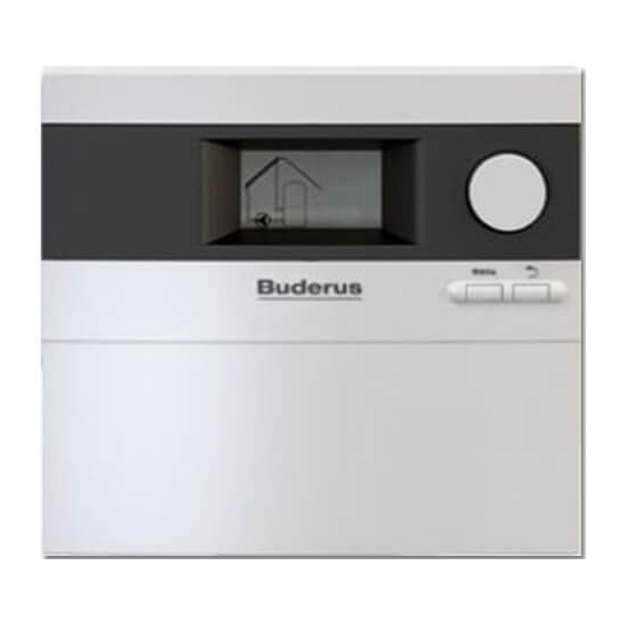 Buderus Logamatic SC20/2 Installations- Und Bedienungsanleitung