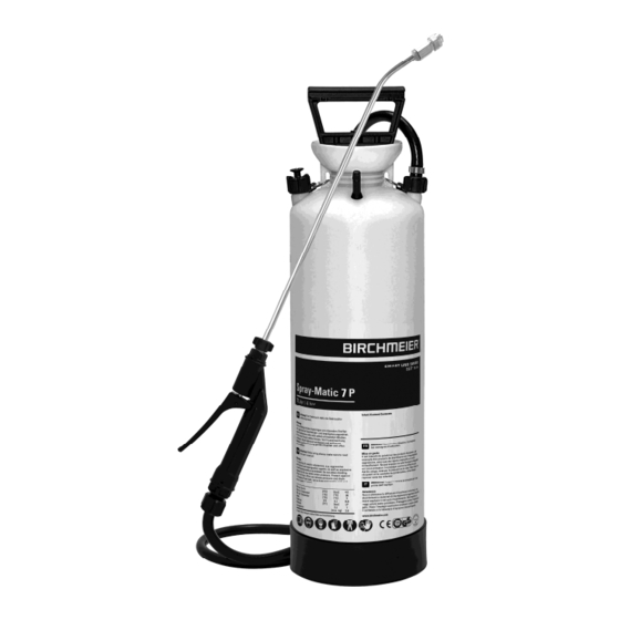 Birchmeier Spray-Matic 5 P Gebrauchsanleitung