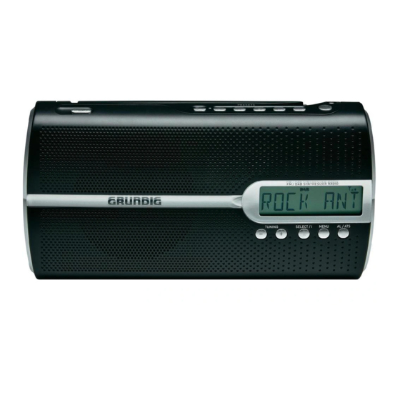 Grundig Music 51 DAB plus Bedienungsanleitung