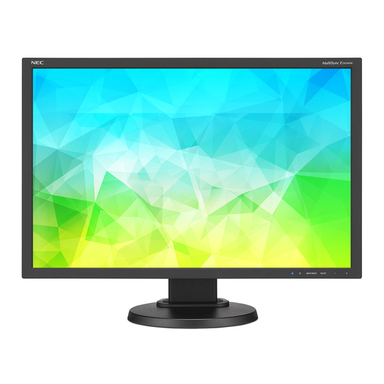 NEC MultiSync E245WMi Bedienungsanleitung