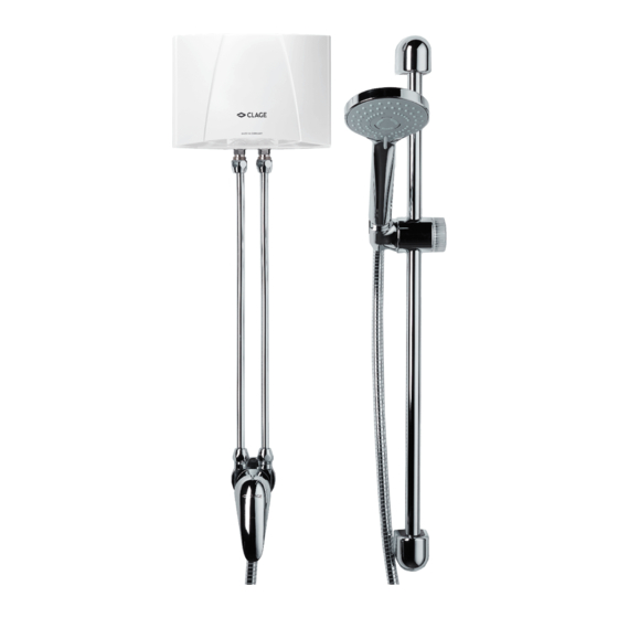 clage MBX 6 Shower Gebrauchs- Und Montageanleitung