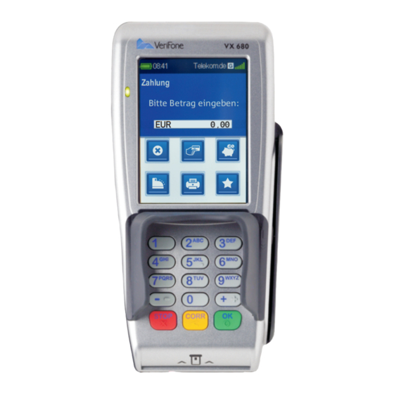 VeriFone VX680 Kurzbedienungsanleitung