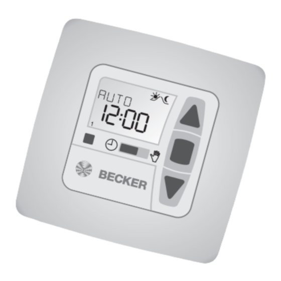 Becker Centronic TimeControl TC52 Betriebsanleitung