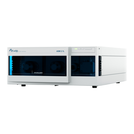 Knauer AZURA Assistant ASM 2.1L Benutzerhandbuch