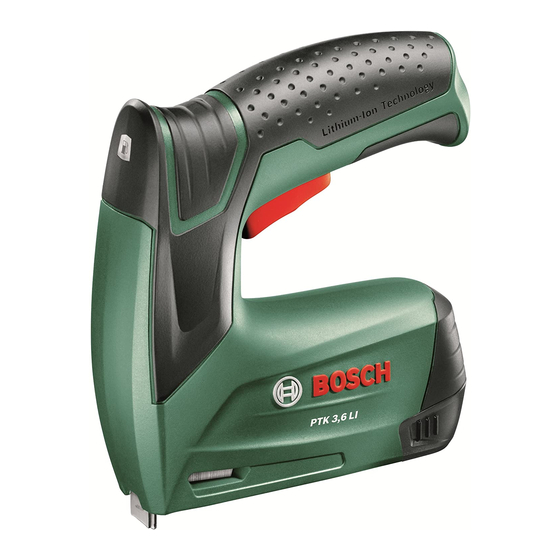 Bosch PTK 3,6 LI Originalbetriebsanleitung