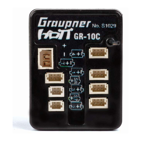 GRAUPNER GR-10C HoTT Anleitung