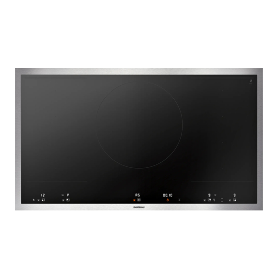 Gaggenau VI492115 Gebrauchs- Und Montageanleitung