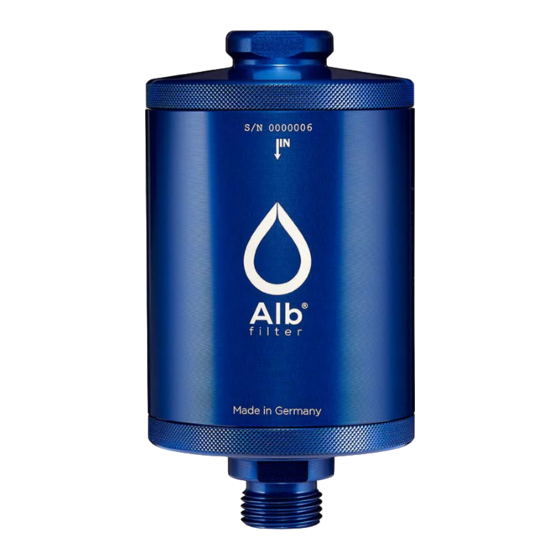Alb Filter Element Bedienungsanleitung