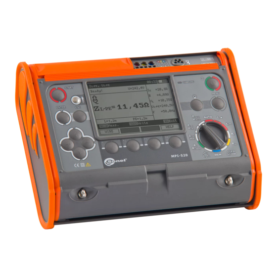 Sonel MPI-520 Bedienungsanleitung