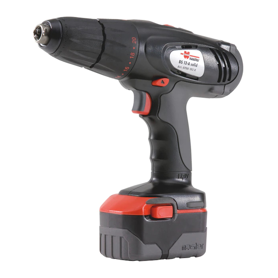 Würth MASTER BS 12-A solid Originalbetriebsanleitung