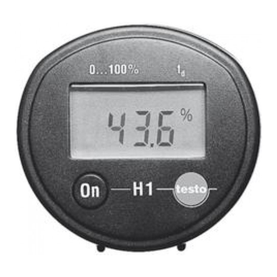 testo 605-H1 Bedienungsanleitung