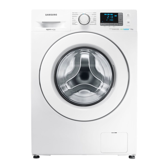 Samsung WF80F7E3P6 Series Benutzerhandbuch