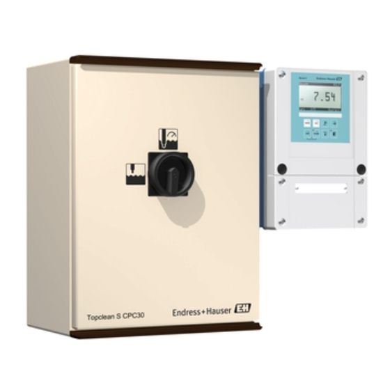 Endress+Hauser TopClean S CPC 30 Betriebsanleitung