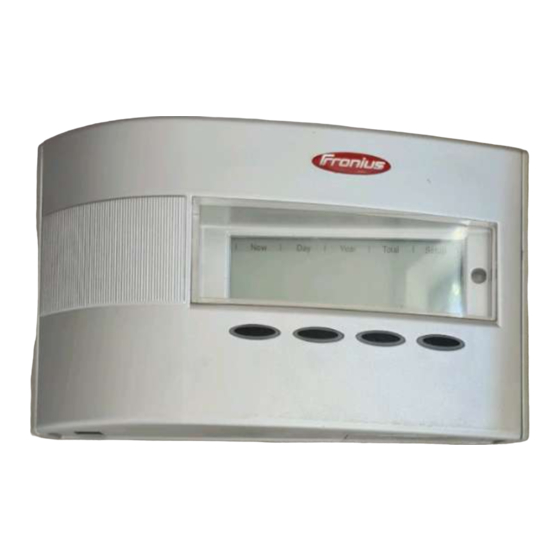 Fronius Personal Display DL Bedienungsanleitung