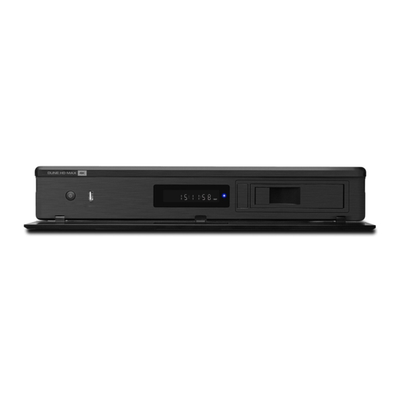 Dune HD Max Anweisung Für Einen Schnellen Start