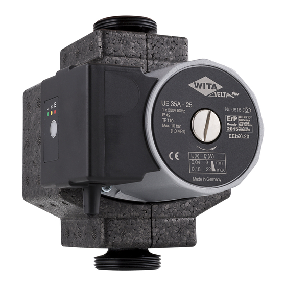 WITA Delta Plus UE 35A PWM Serie Original Einbau- Und Betriebsanleitung