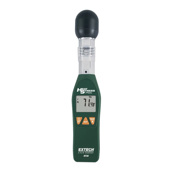 Extech Instruments HT30 Bedienungsanleitung