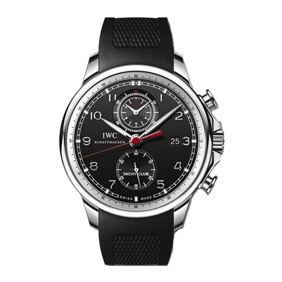 IWC Schaffhausen PORTUGIESER YACHT CLUB CHRONOGRAPH Bedienungsanleitung