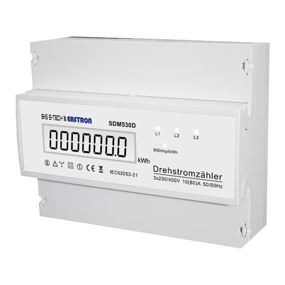 Eastron SDM530D Bedienungsanleitung