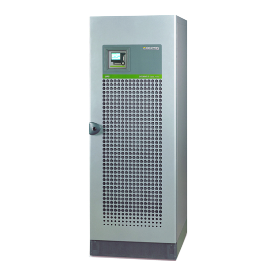 socomec Green Power 2.0 100 kVA Installations- Und Bedienungsanleitung