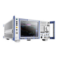 Rohde & Schwarz R&S ESR Bedienungsanleitungen