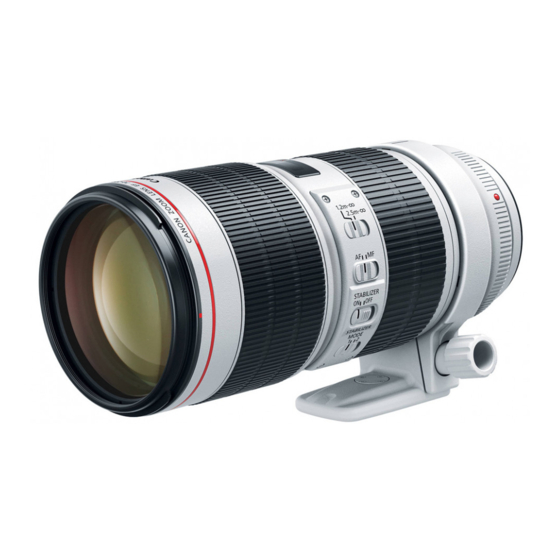 Canon EF70-200mm f/2.8L IS II USM Bedienungsanleitung