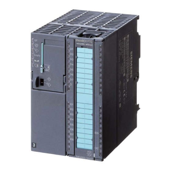 Siemens SIWAREX FTC Kurzanleitung
