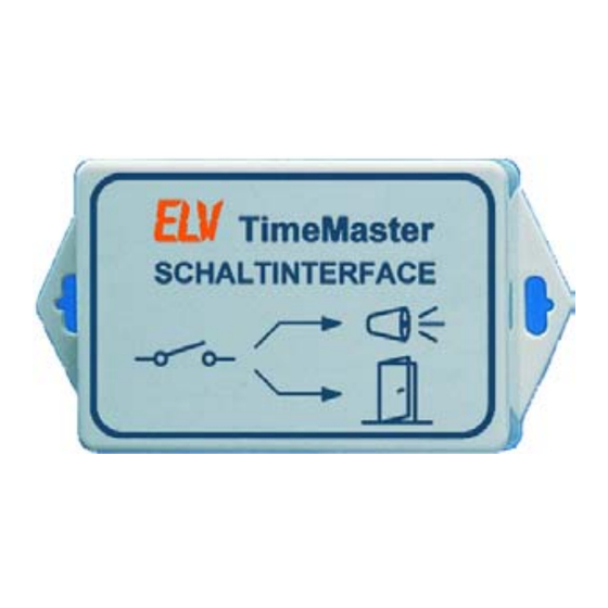 elv TimeMaster Kurzanleitung