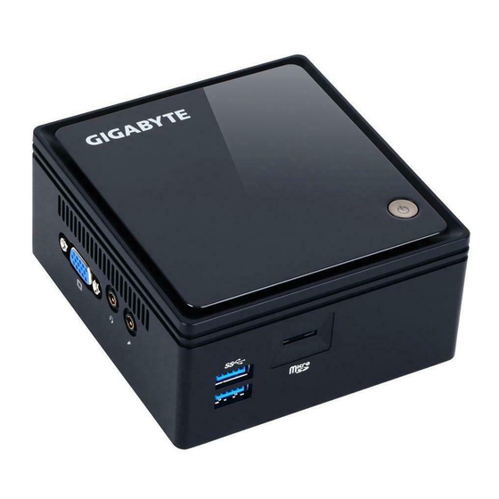 Gigabyte BRIX Schnellstartanleitung