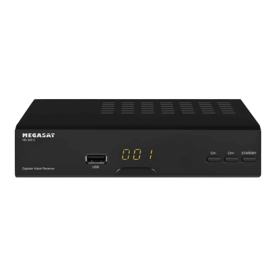 Megasat HD 200 C Bedienungsanleitung