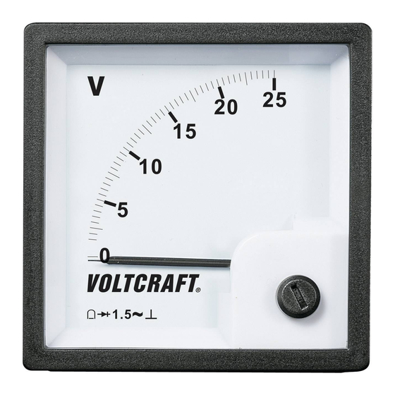 VOLTCRAFT AM-72X72 Bedienungsanleitung