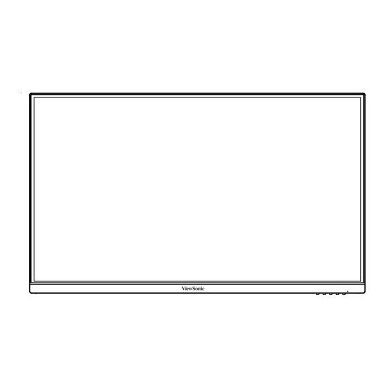 ViewSonic VX2771-4K-hd Schnellstart Handbuch
