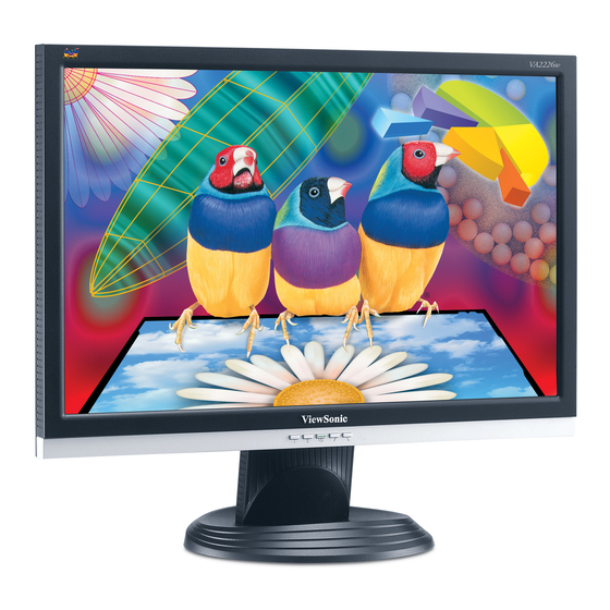 ViewSonic VA2226w Bedienungsanleitung