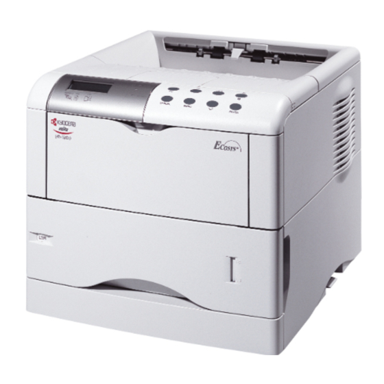 Kyocera Mita FS-1900 Installationsanleitung