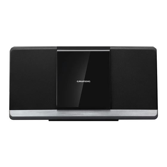Grundig MF 2050 BT DAB+ Bedienungsanleitung