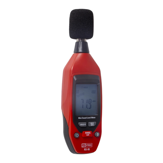 RS Pro RS-95 Bedienungsanleitung