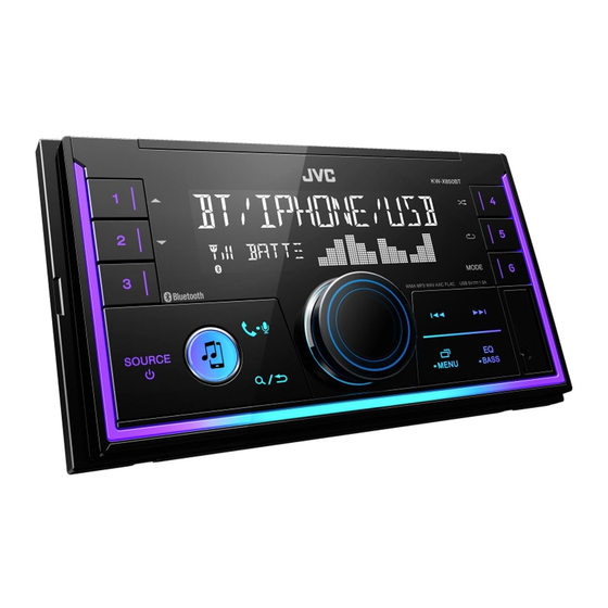 JVC KW-X850BT Bedienungsanleitung