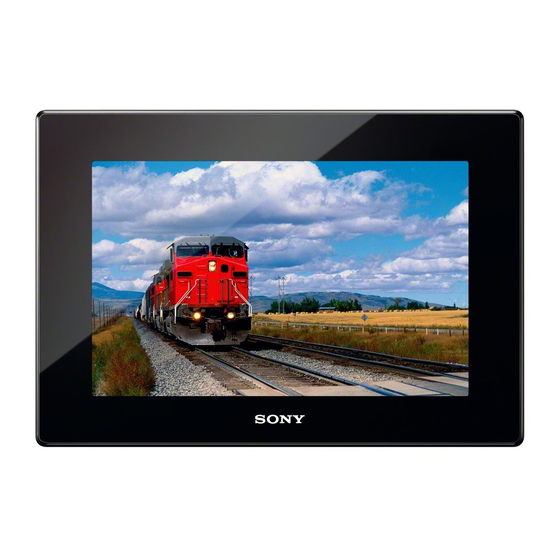 Sony DPF-HD1000 Anleitung