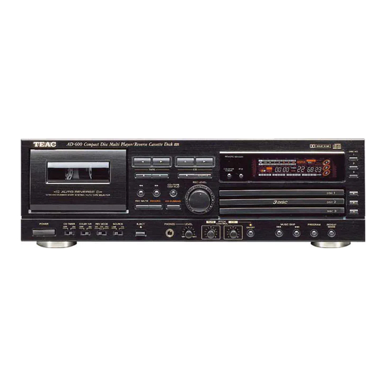 Teac AD-600 Handbücher