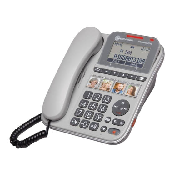 Amplicomms PowerTel 2880 Bedienungsanleitung