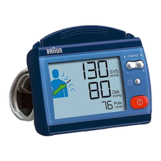 Braun SensorControl Easy Click BP 3510 Bedienungsanleitung