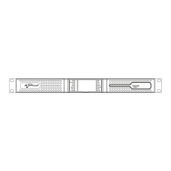powersoft Duecanali Serie Benutzerhandbuch