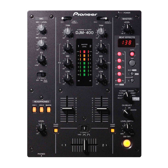 Pioneer CDJ-400 Bedienungsanleitung