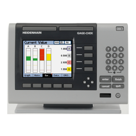 HEIDENHAIN ND 2100G GAGE-CHEK BETRIEBSANLEITUNG Pdf-Herunterladen ...