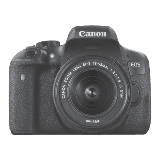 CANON EOS 750D BEDIENUNGSANLEITUNG Pdf-Herunterladen | ManualsLib